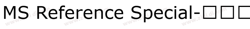 MS Reference Special字体转换